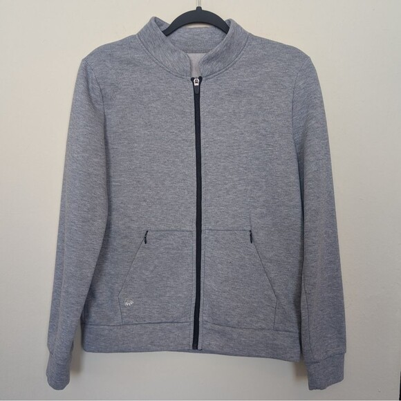 Senita Athletics Winter Lodge Zip Up Heathered Gray Size Small - Picture 3 of 7